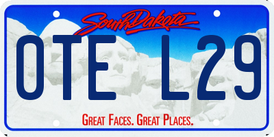 SD license plate 0TEL29