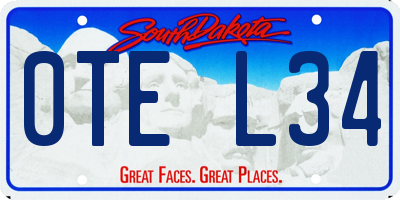 SD license plate 0TEL34