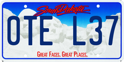SD license plate 0TEL37