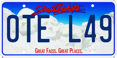 SD license plate 0TEL49