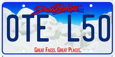 SD license plate 0TEL50