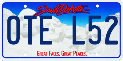 SD license plate 0TEL52