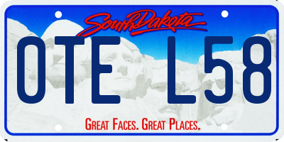 SD license plate 0TEL58