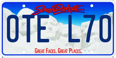 SD license plate 0TEL70
