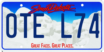SD license plate 0TEL74