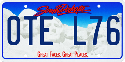 SD license plate 0TEL76