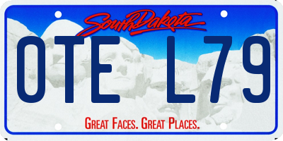 SD license plate 0TEL79