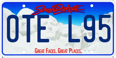 SD license plate 0TEL95