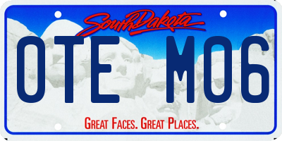 SD license plate 0TEM06