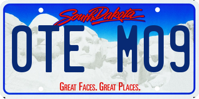 SD license plate 0TEM09