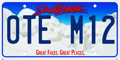 SD license plate 0TEM12