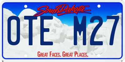 SD license plate 0TEM27