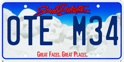 SD license plate 0TEM34