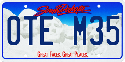 SD license plate 0TEM35
