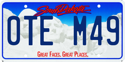 SD license plate 0TEM49