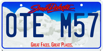 SD license plate 0TEM57