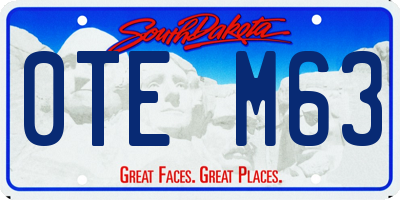 SD license plate 0TEM63