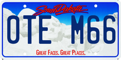 SD license plate 0TEM66