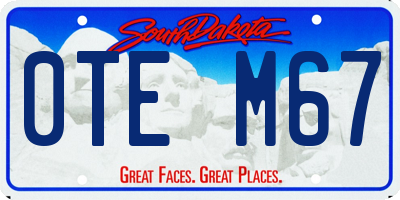SD license plate 0TEM67