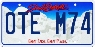 SD license plate 0TEM74