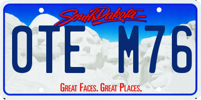 SD license plate 0TEM76