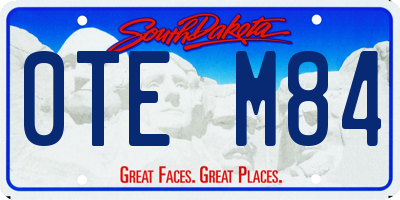 SD license plate 0TEM84