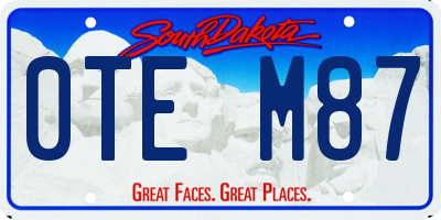 SD license plate 0TEM87