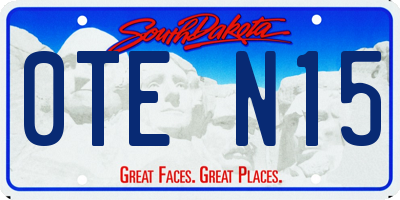 SD license plate 0TEN15