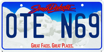 SD license plate 0TEN69