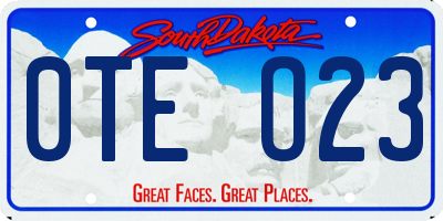 SD license plate 0TEO23