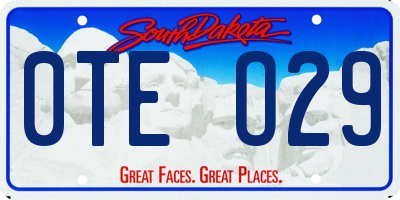 SD license plate 0TEO29