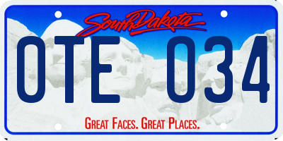 SD license plate 0TEO34