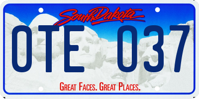 SD license plate 0TEO37