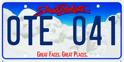 SD license plate 0TEO41