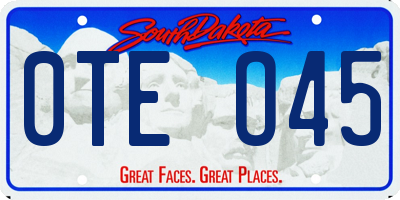 SD license plate 0TEO45