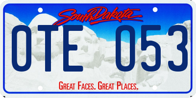 SD license plate 0TEO53