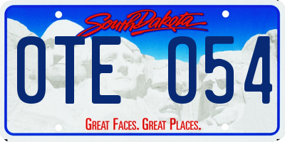 SD license plate 0TEO54