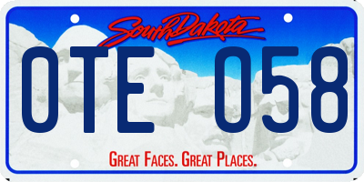 SD license plate 0TEO58