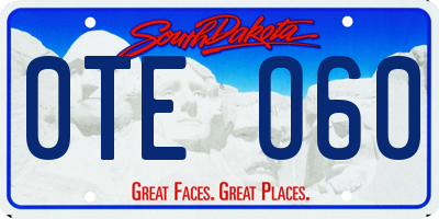 SD license plate 0TEO60