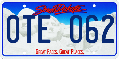 SD license plate 0TEO62