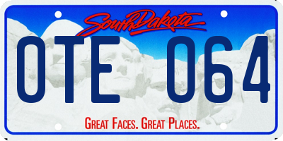 SD license plate 0TEO64