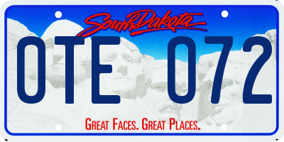 SD license plate 0TEO72
