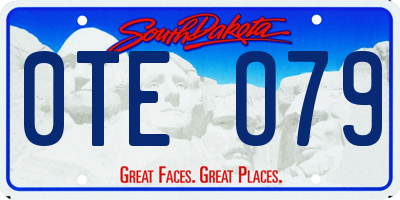 SD license plate 0TEO79