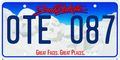 SD license plate 0TEO87