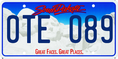 SD license plate 0TEO89