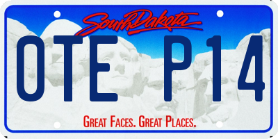 SD license plate 0TEP14