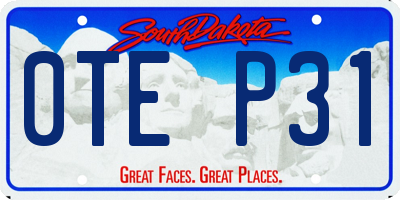 SD license plate 0TEP31