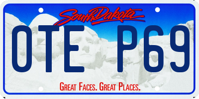 SD license plate 0TEP69