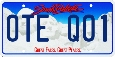 SD license plate 0TEQ01