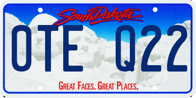 SD license plate 0TEQ22